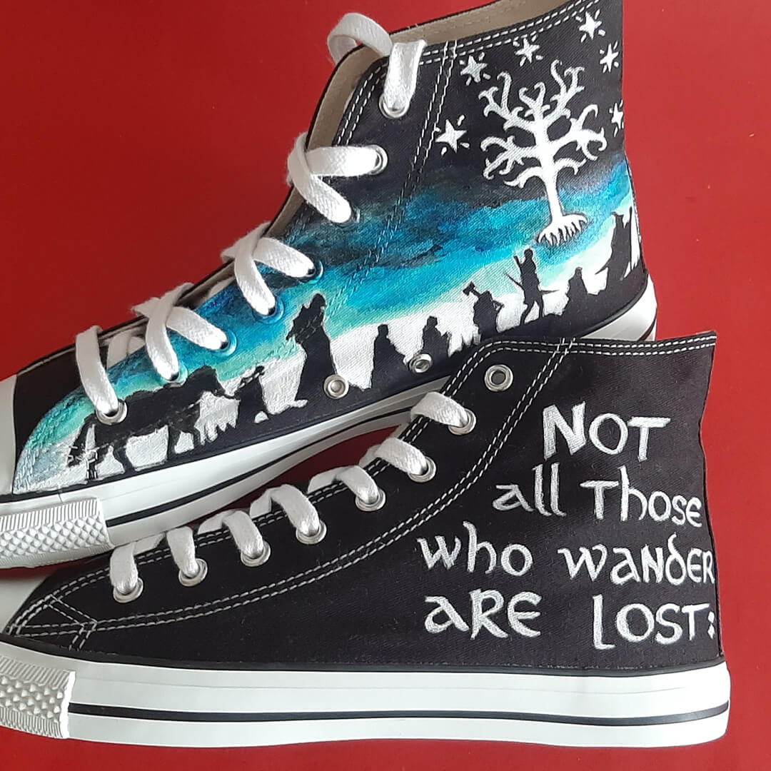 Lord of the Rings Painted Sneakers