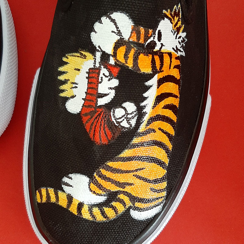 Calvin & Hobbes - Hand-Painted Vans