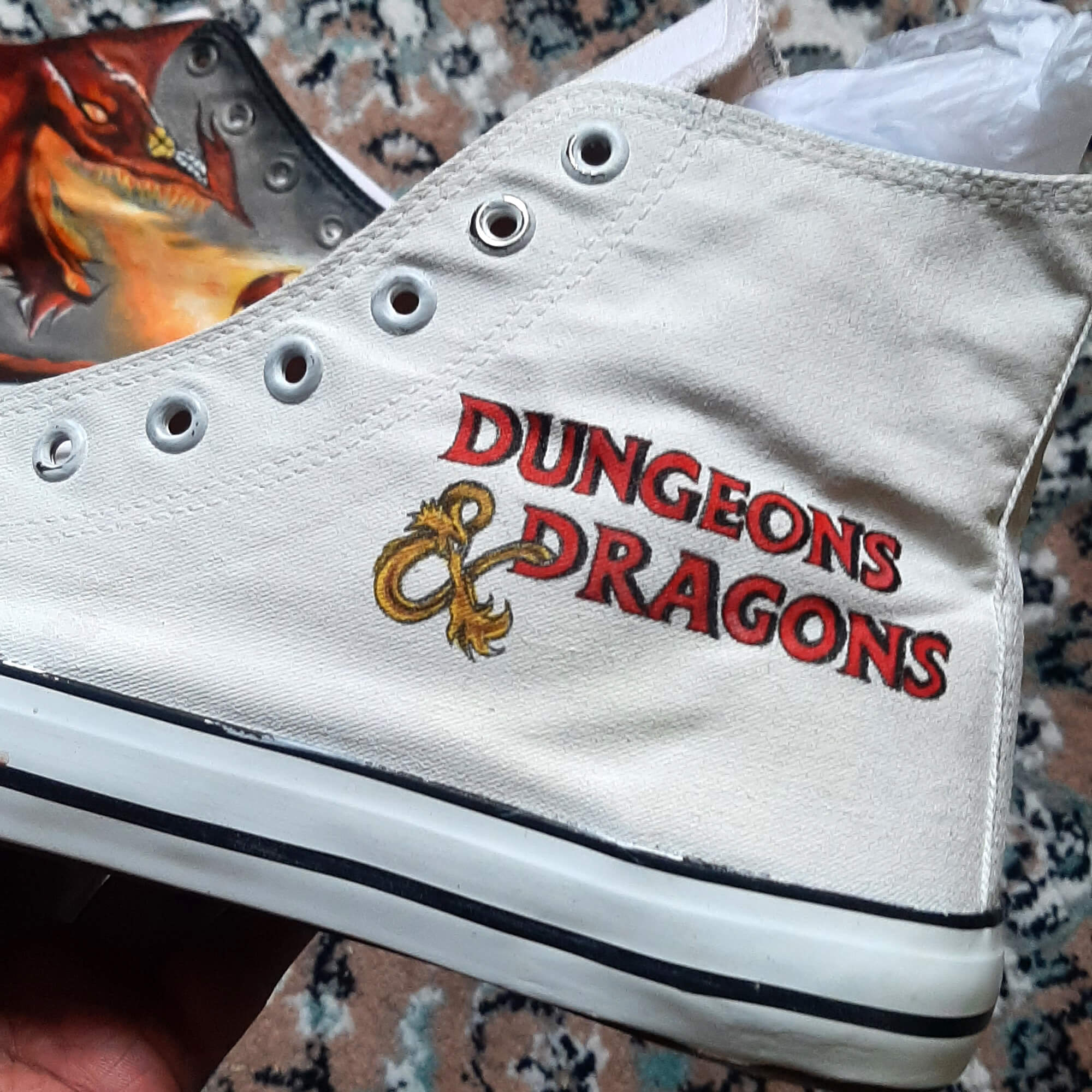 Dungeon & Dragons Custom Sneakers for Men