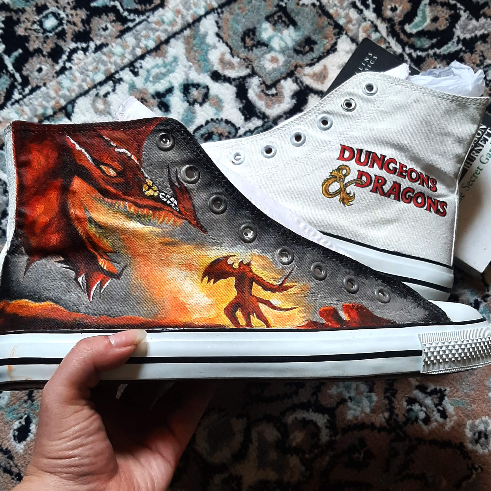 Dungeon & Dragons Custom Sneakers for Men